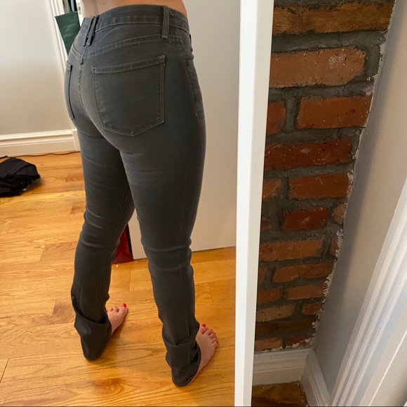 Gray Mid-Waist Skinny Jeans - Picture 2 of 4